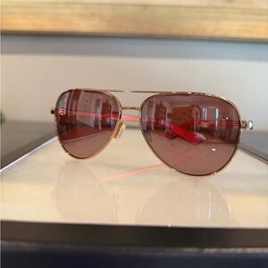 Costa Aviator Sunglasses with Rose Gold Frame